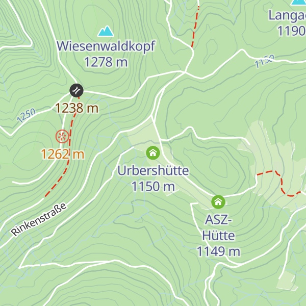 Map of Urbershütte