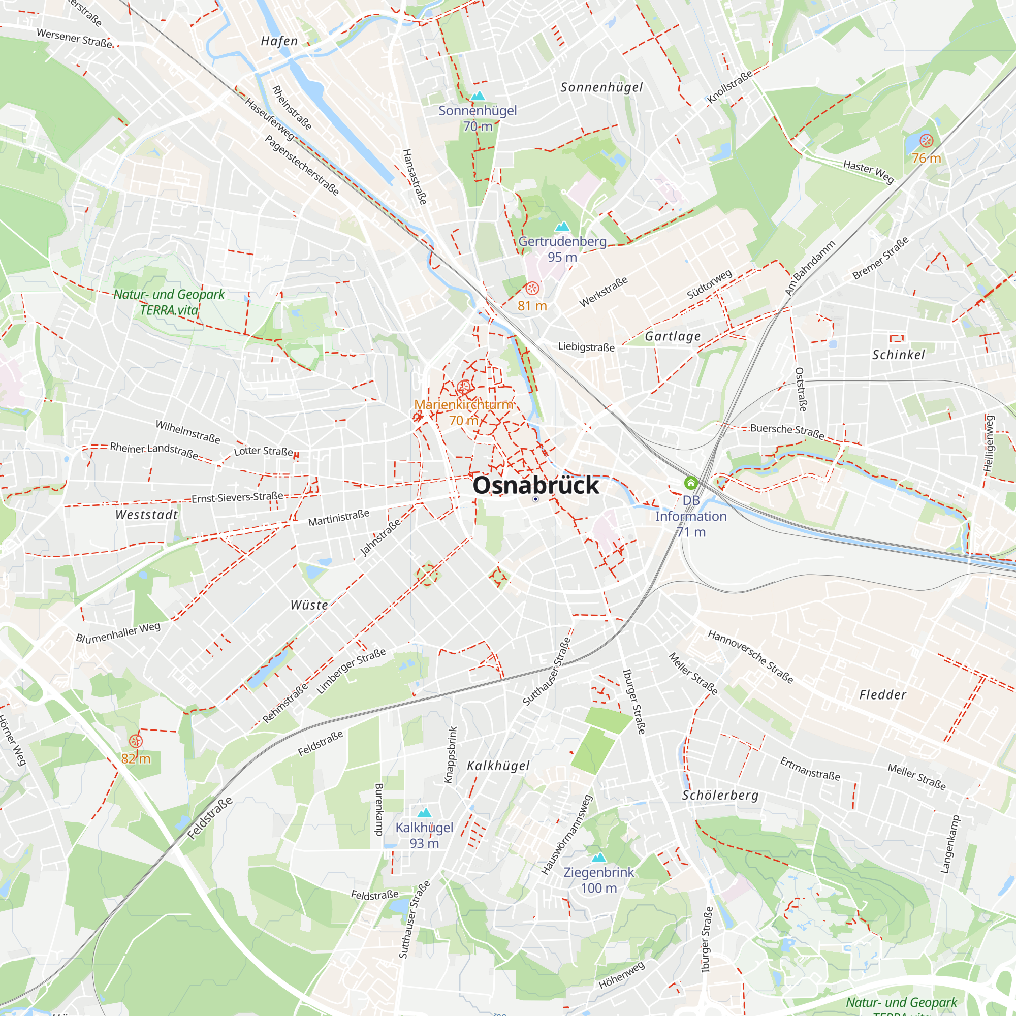 Studierenden Information Osnabrück map