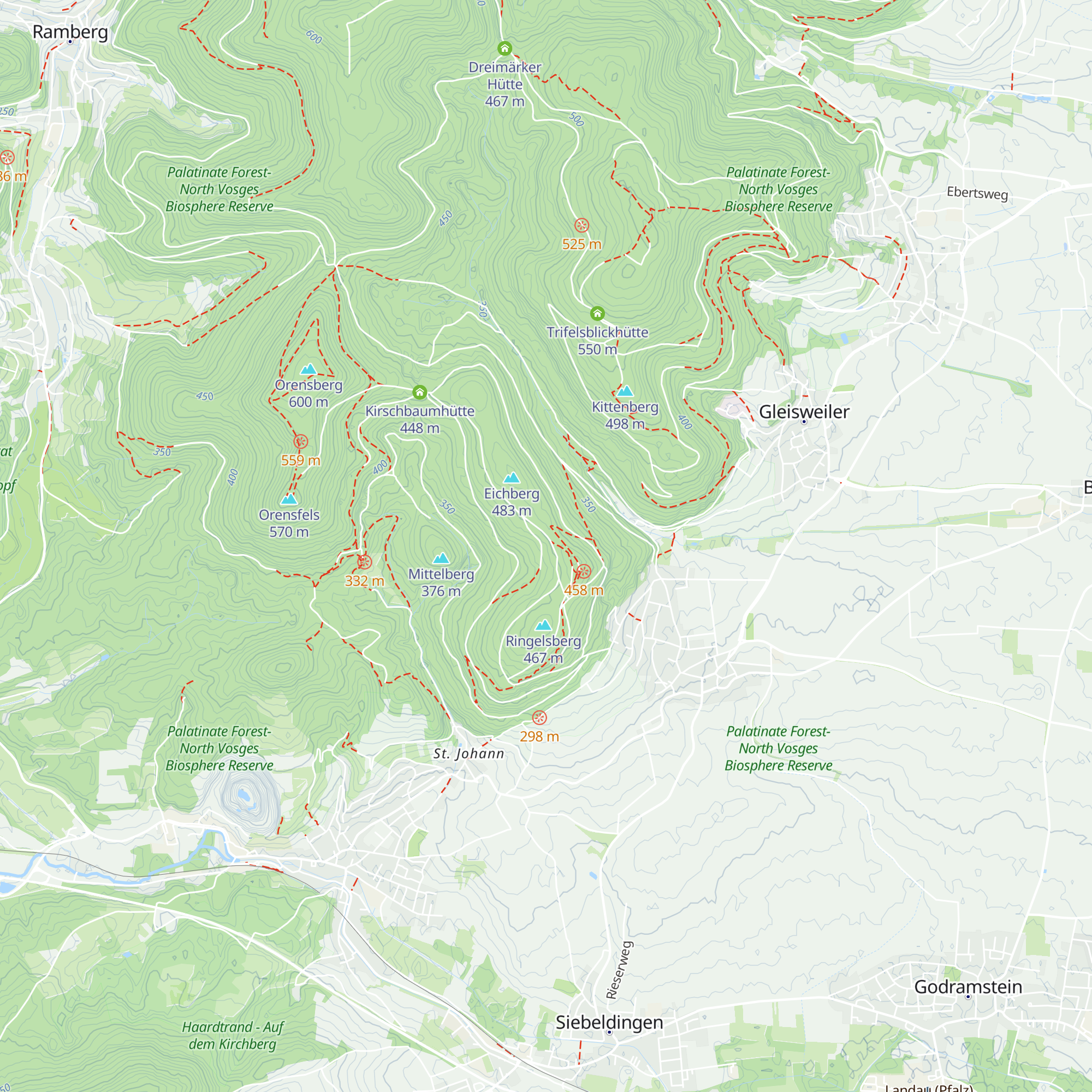 Zappos Hütte map