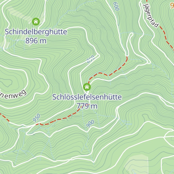 Map of Schlösslefelsenhütte