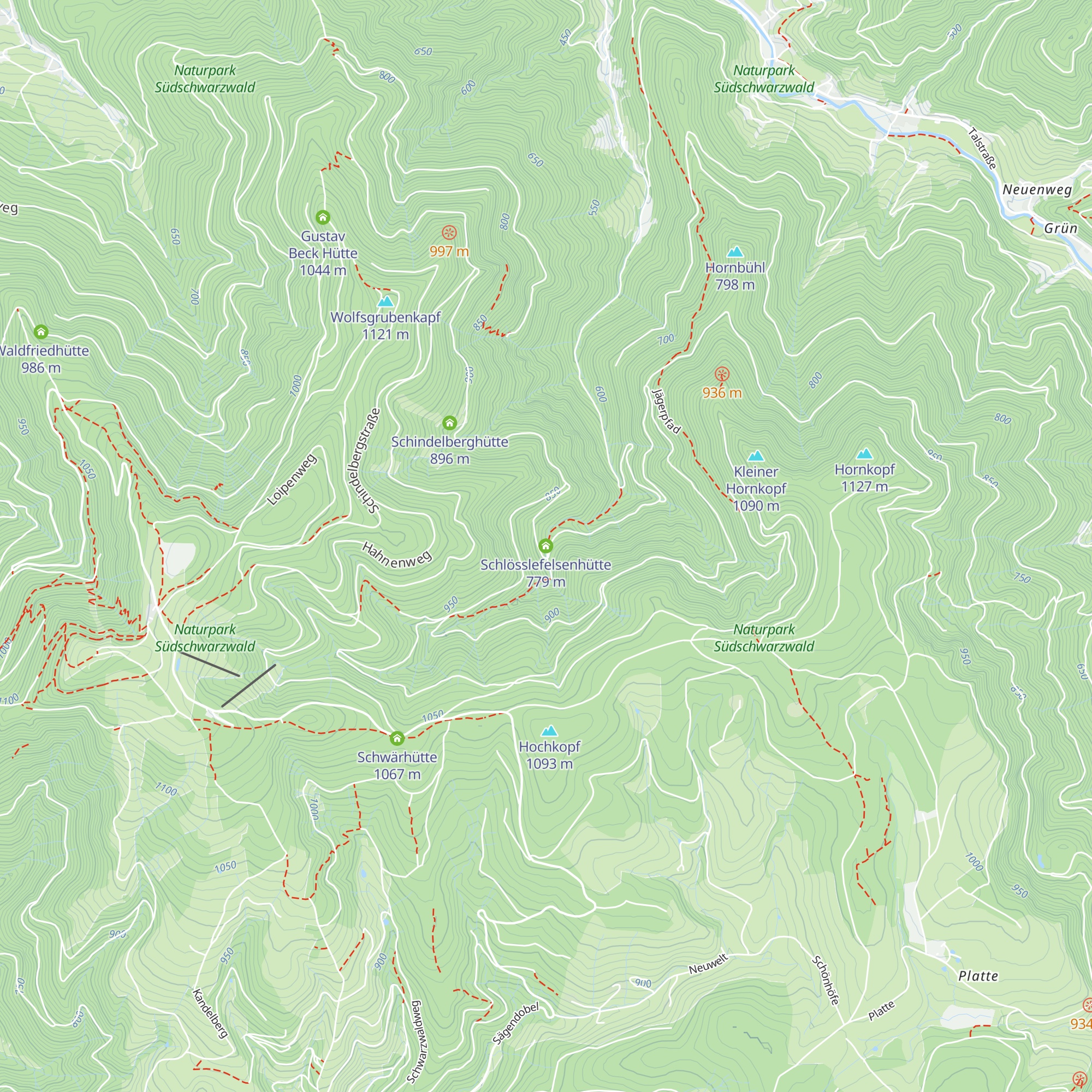 Schlösslefelsenhütte map