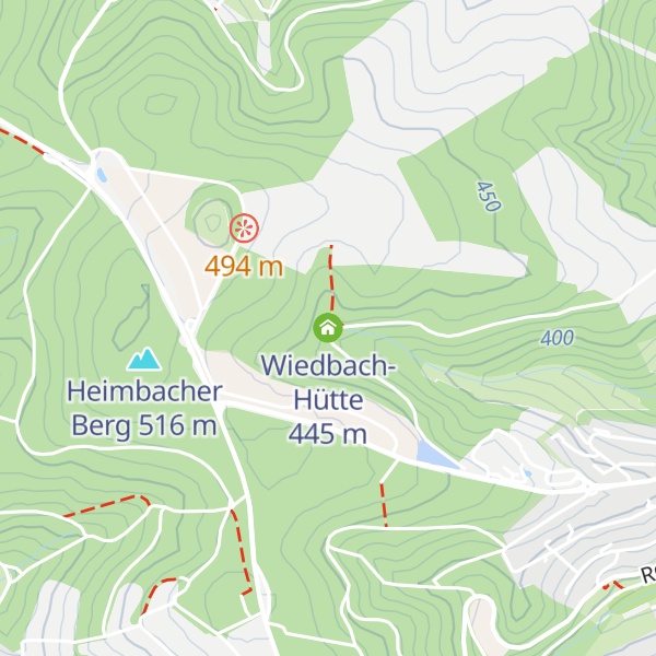 Map of Wiedbach-Hütte