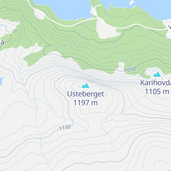 Map of Usteberget