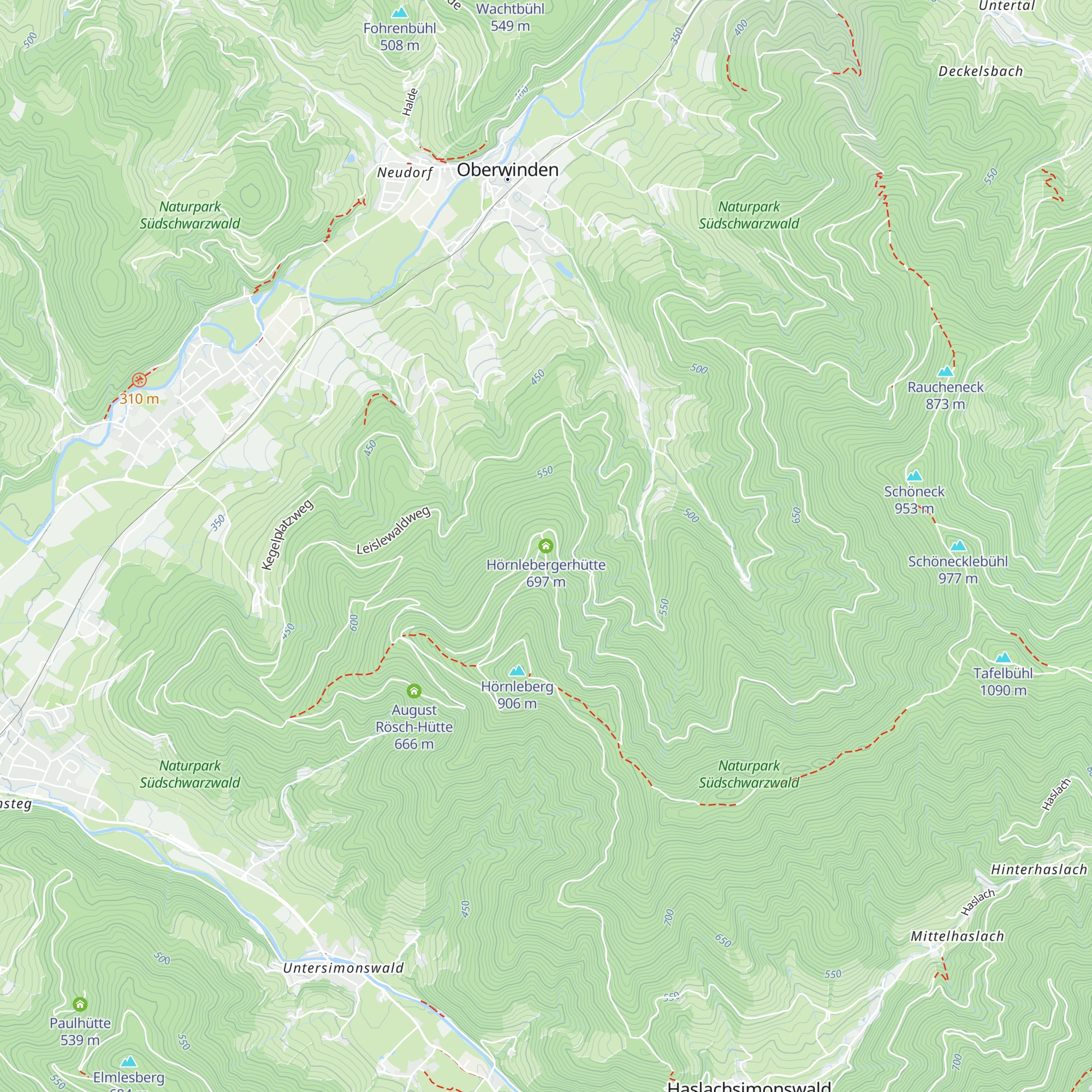 Hörnlebergerhütte map