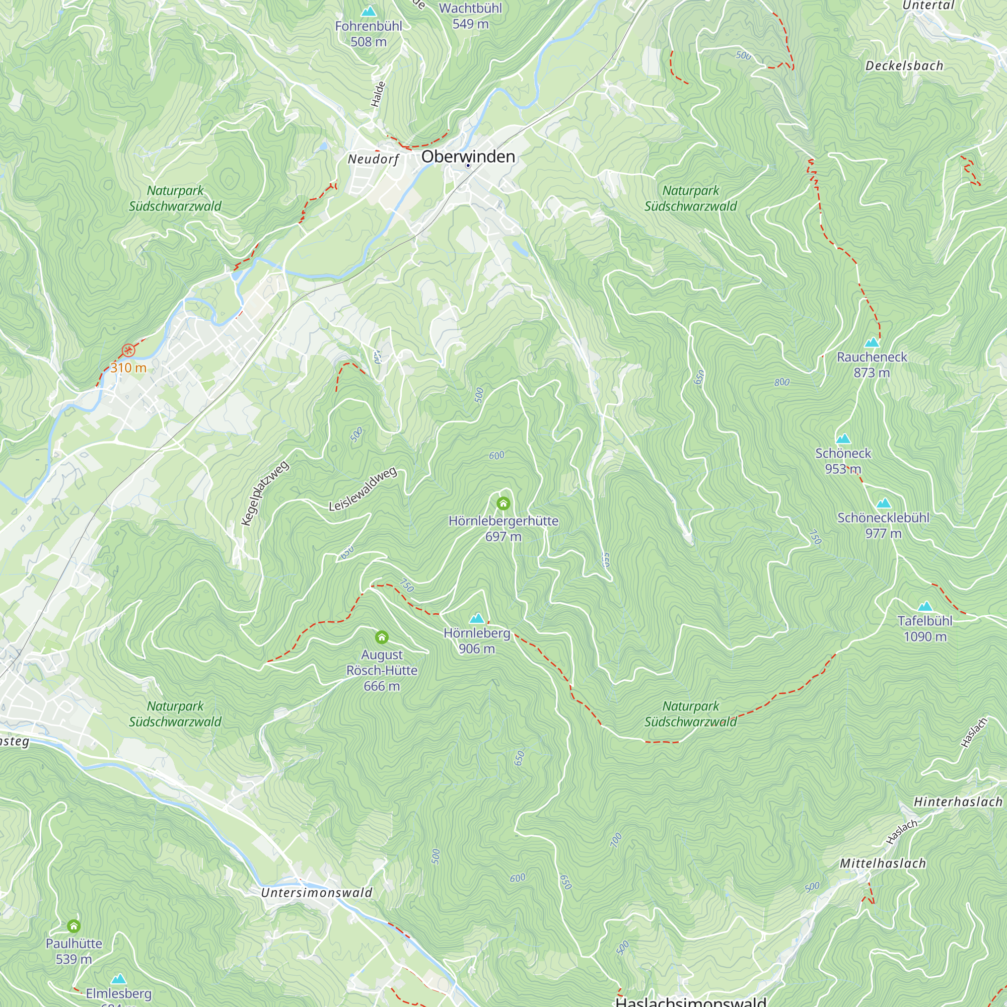 Hörnlebergerhütte map