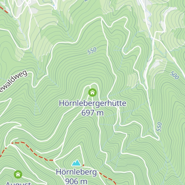 Map of Hörnlebergerhütte