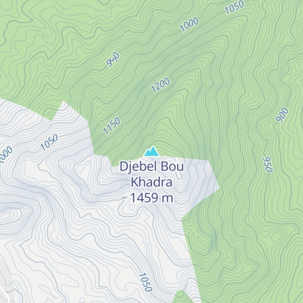 Map of Djebel Bou Khadra
