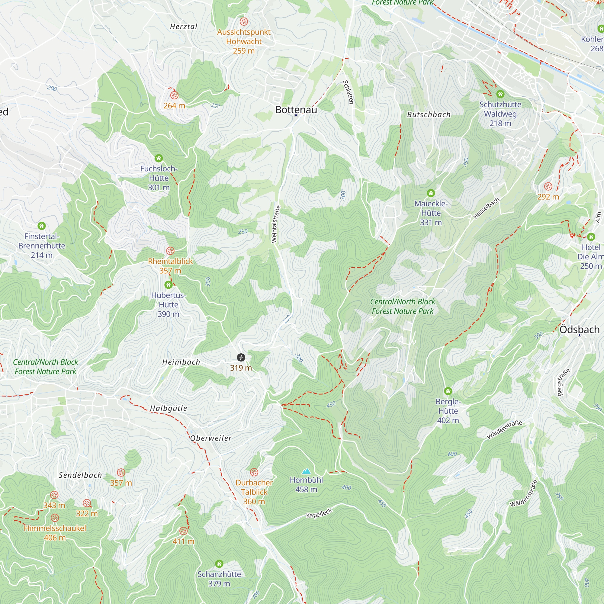 Schwarzwälder Waldhütten Zauber map