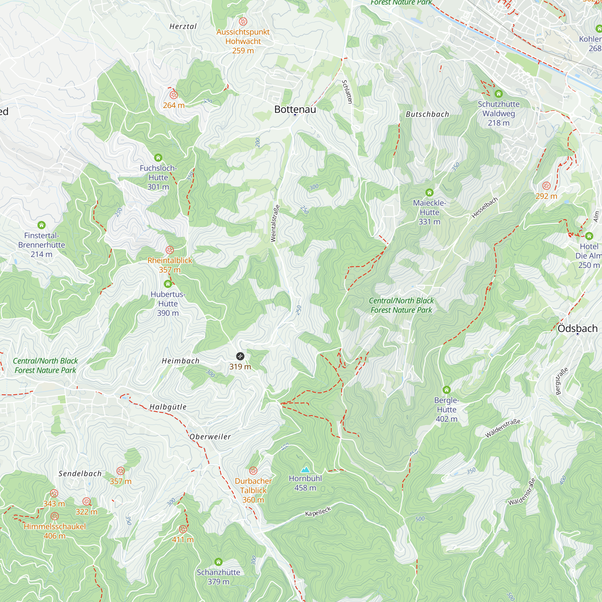 Schwarzwälder Waldhütten Zauber map