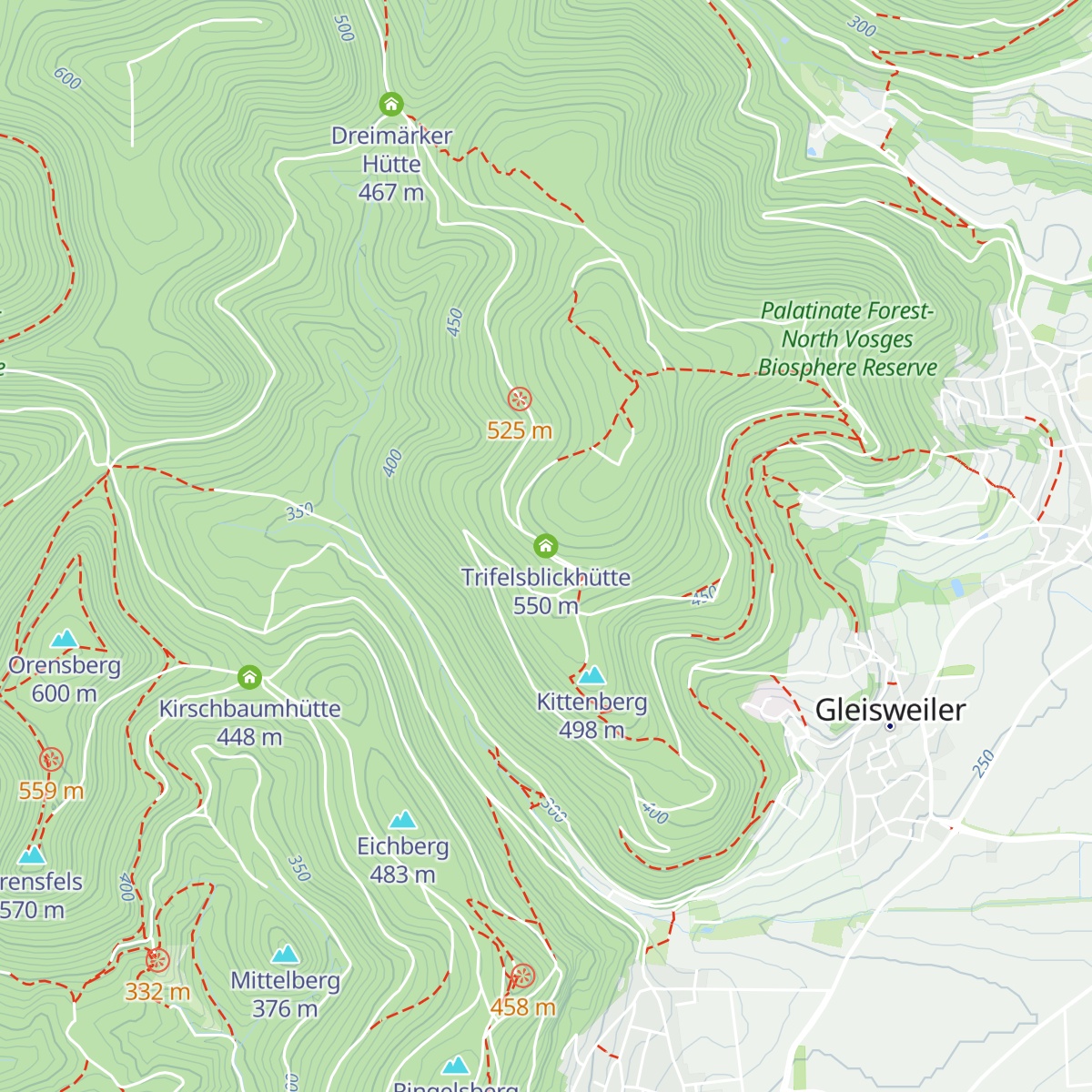 Trifelsblickhütte map