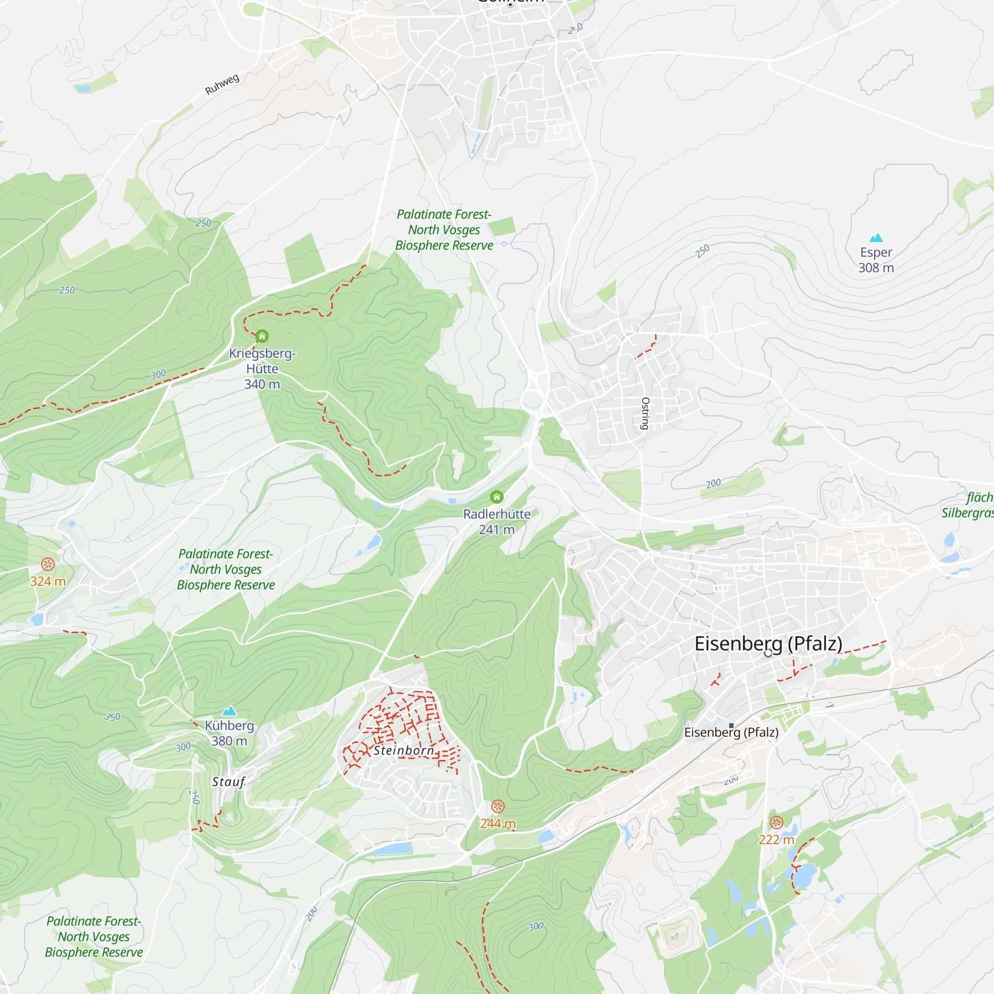 Radlerhütte map
