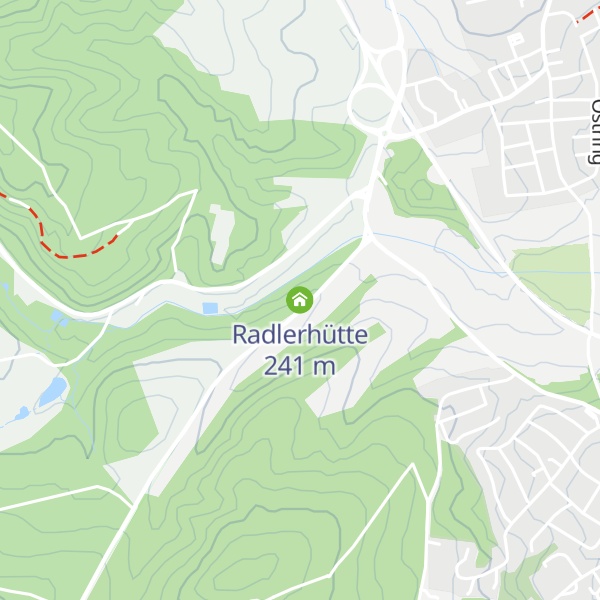 Map of Radlerhütte