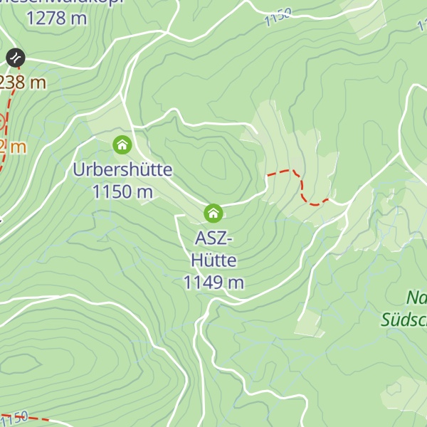 Map of ASZ-Hütte