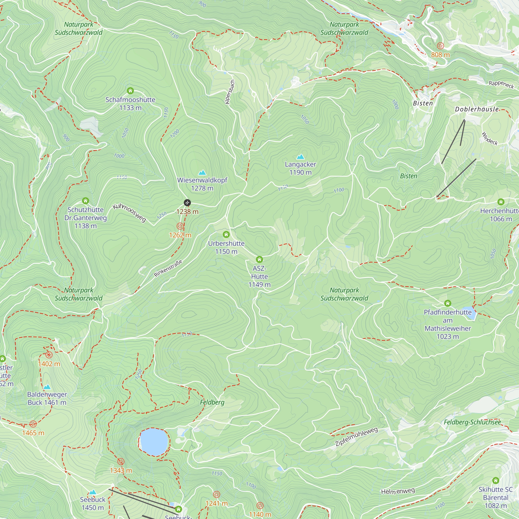 ASZ-Hütte map