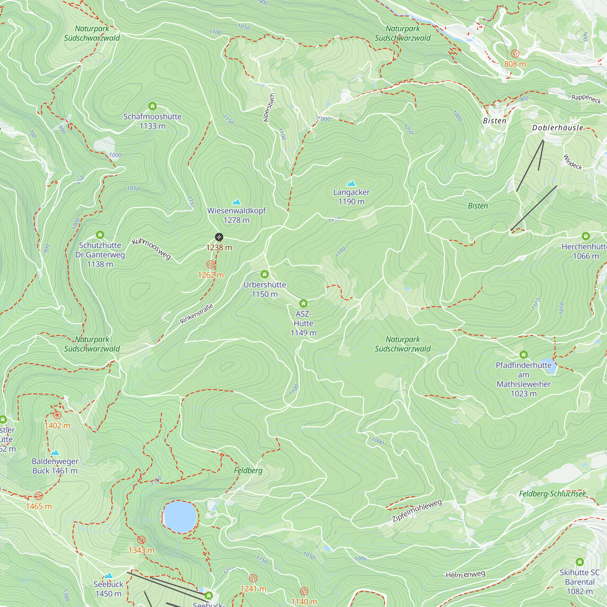 ASZ-Hütte map