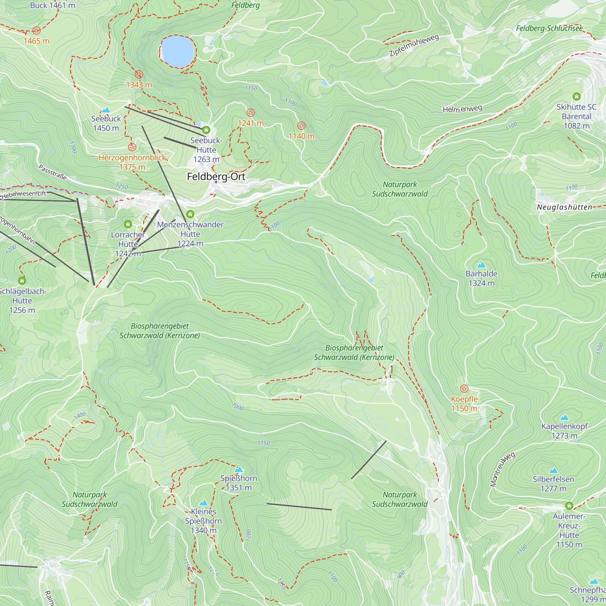 Ruckenhütte map