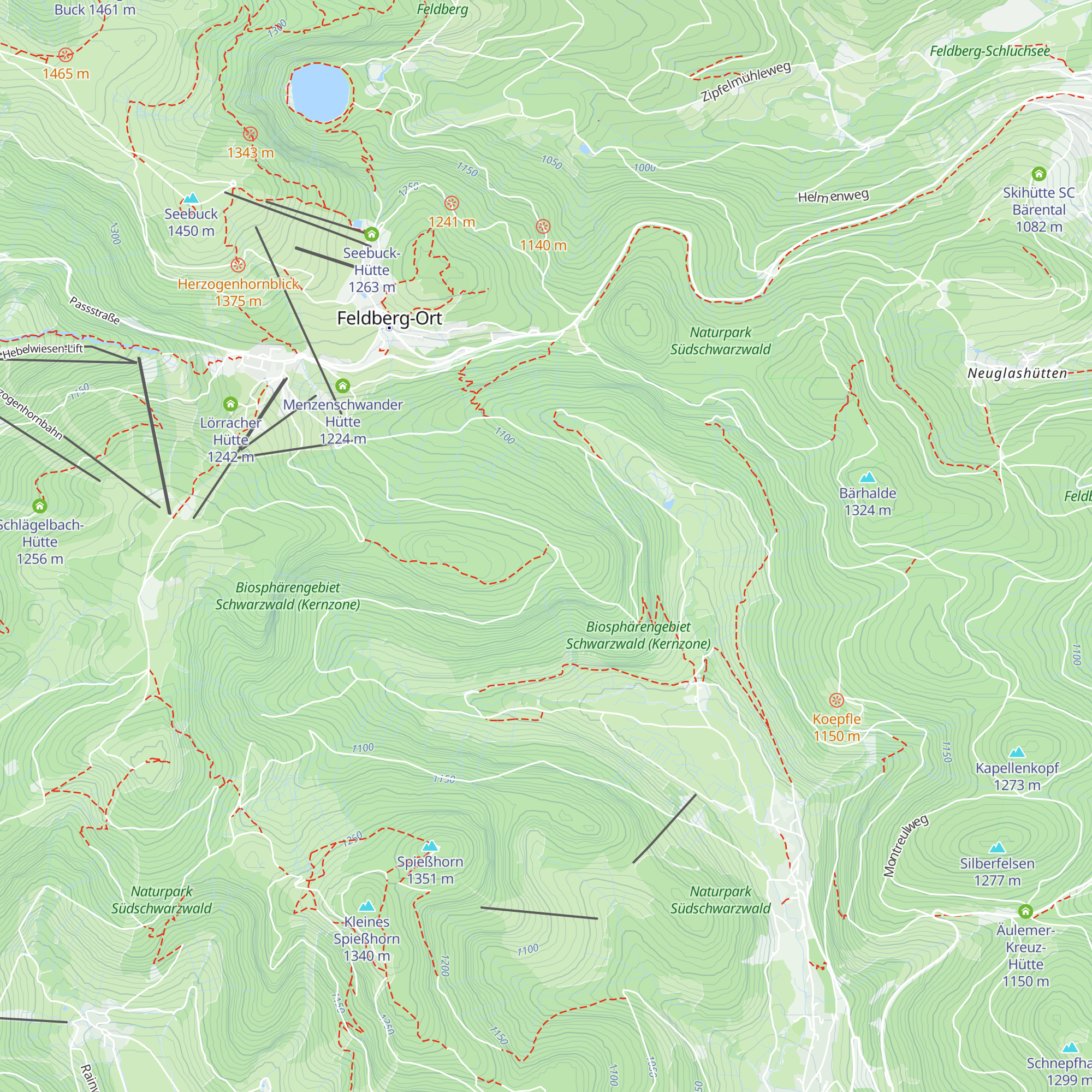 Ruckenhütte map