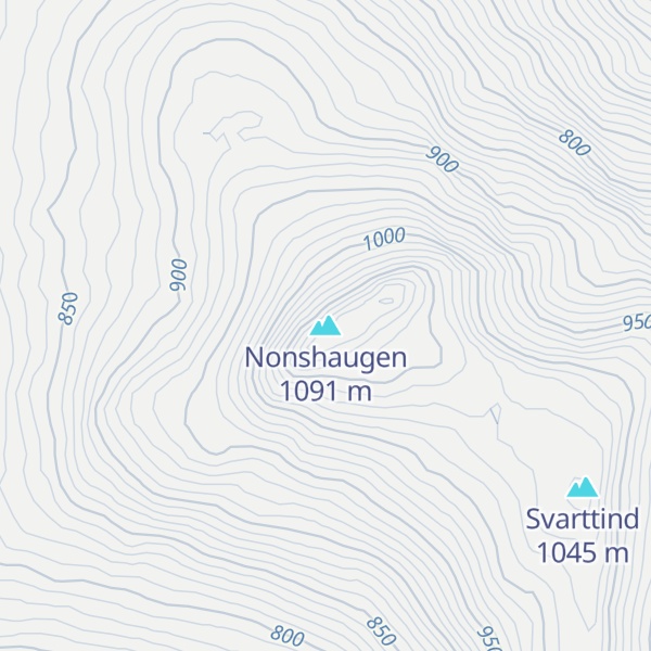 Map of Nonshaugen