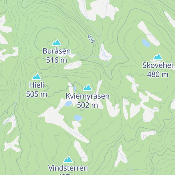 Map of Kviemyråsen