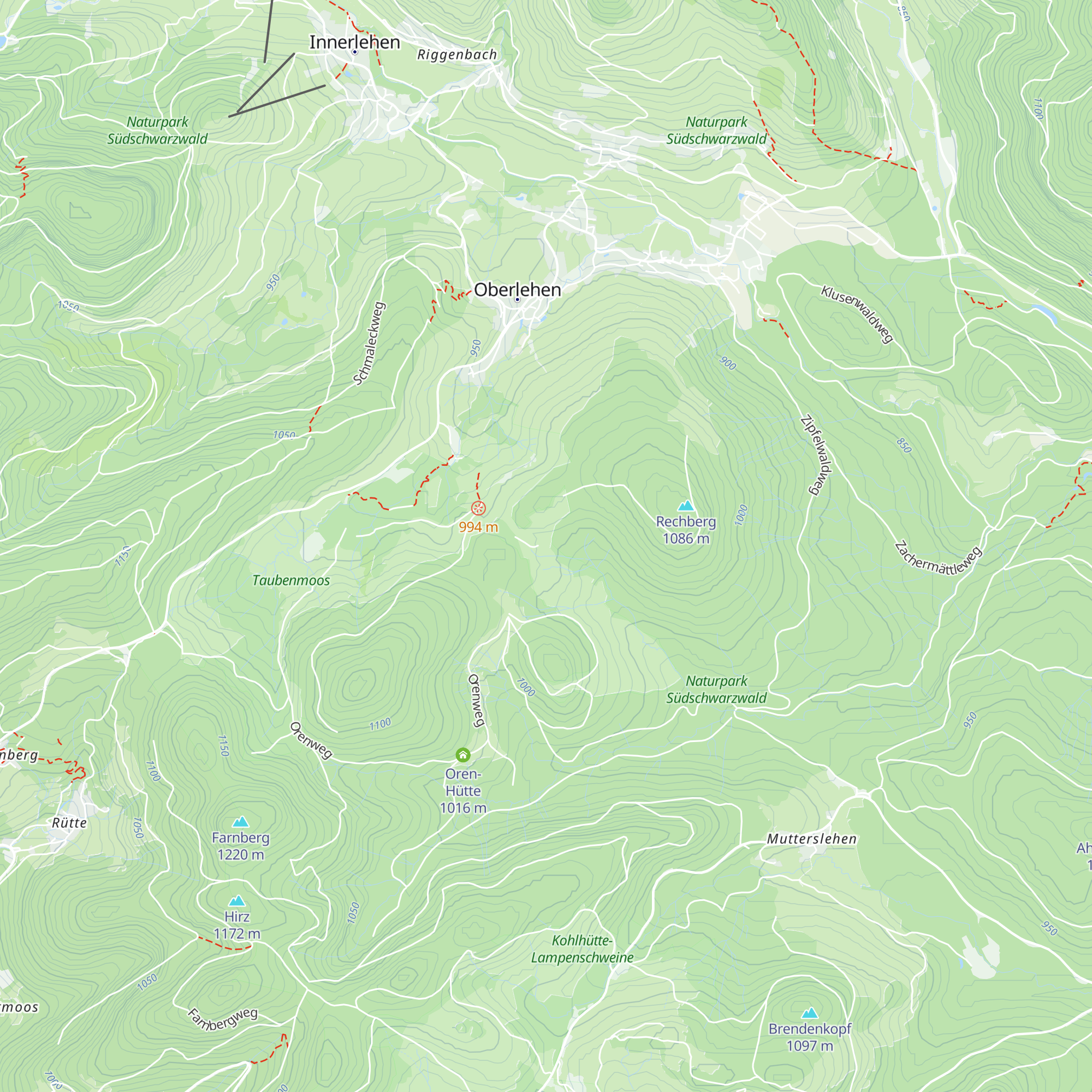 Hütte am Schönengrund map