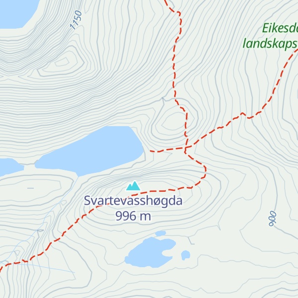 Map of Svartvassbu