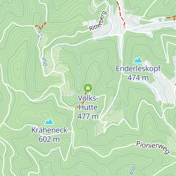Map of Volks-Hütte