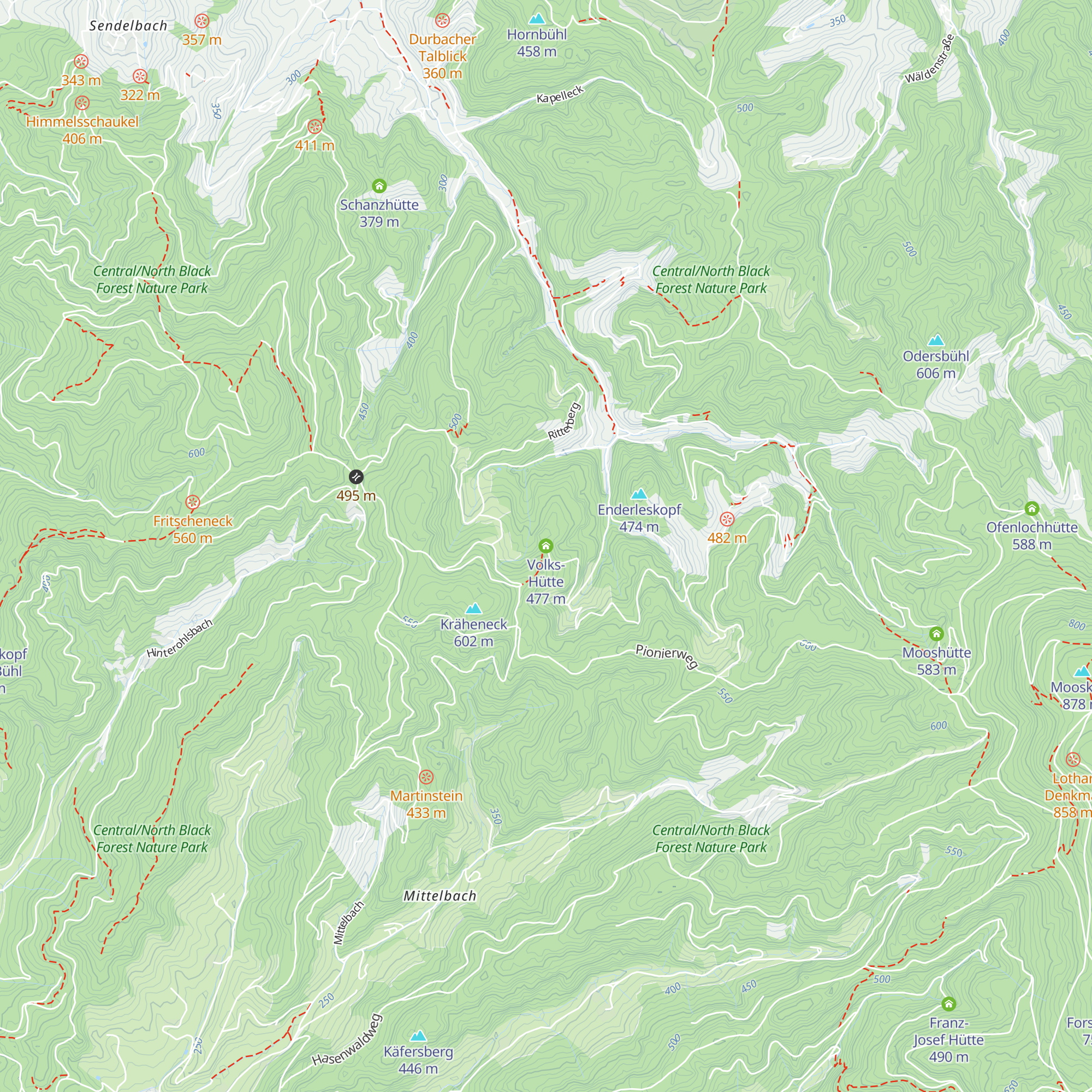 Volks-Hütte map