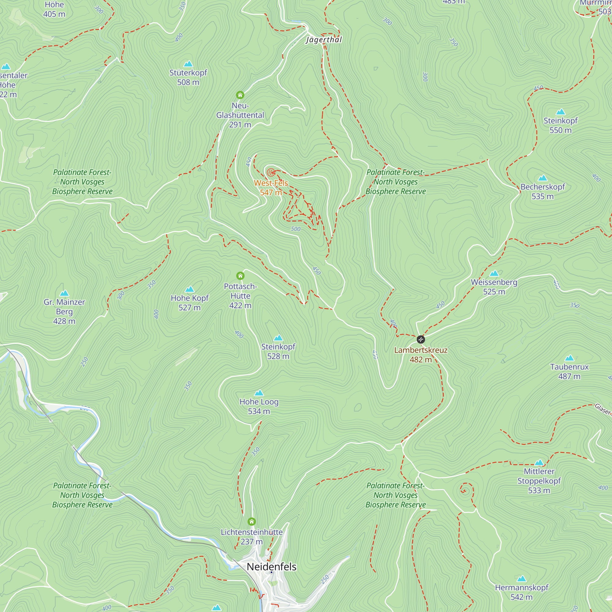 Hütte Friedrichsbrunnen map