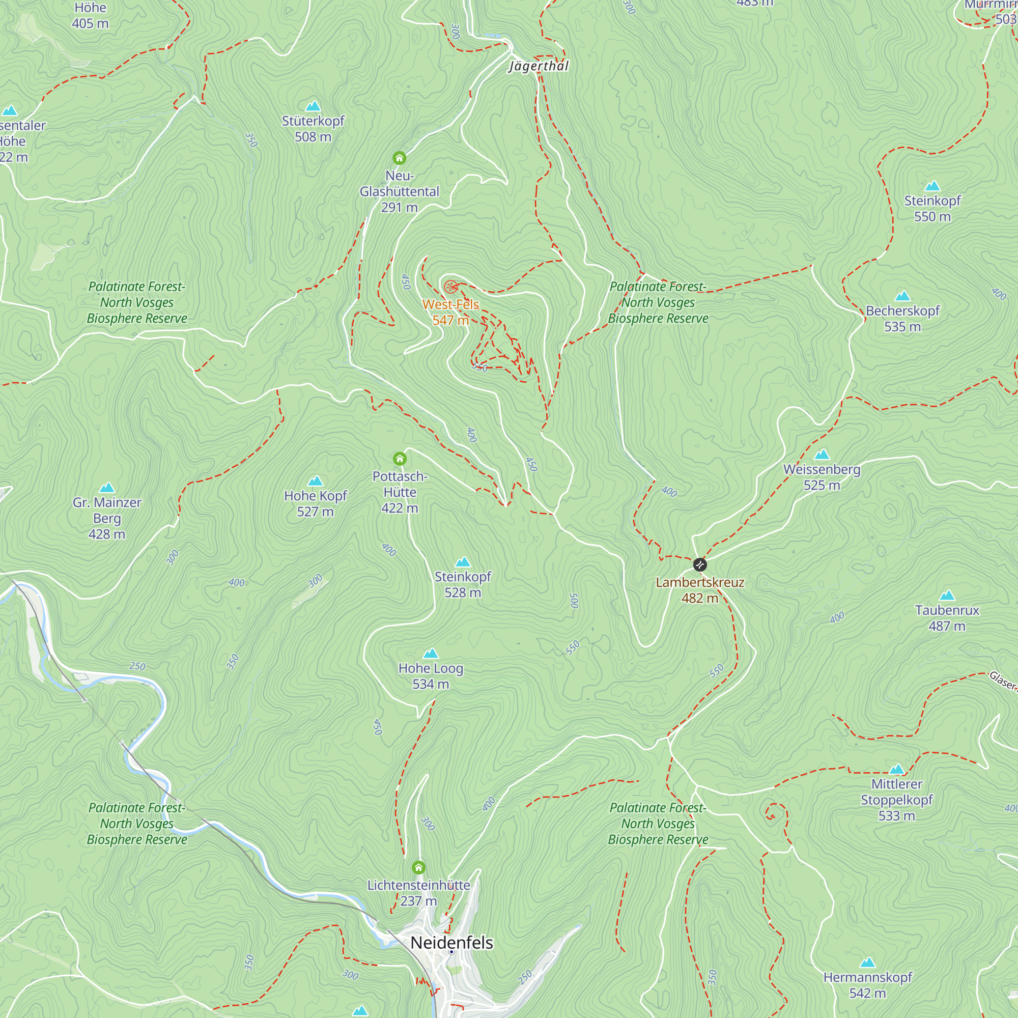 Hütte Friedrichsbrunnen map