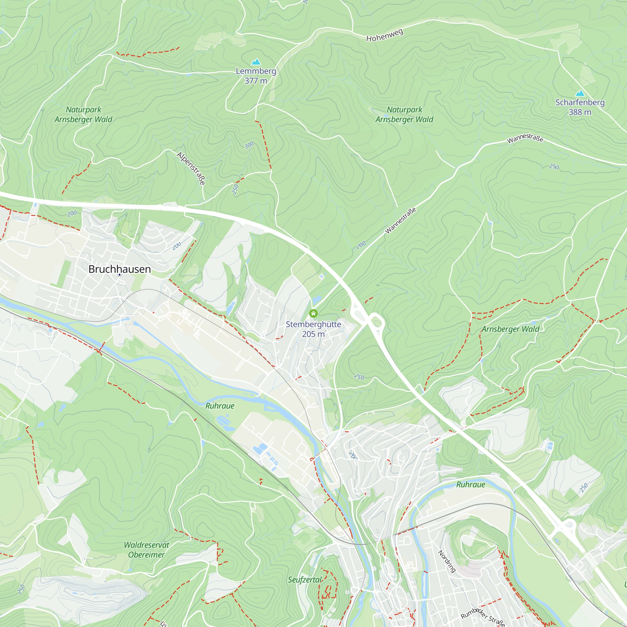 Stemberghütte map