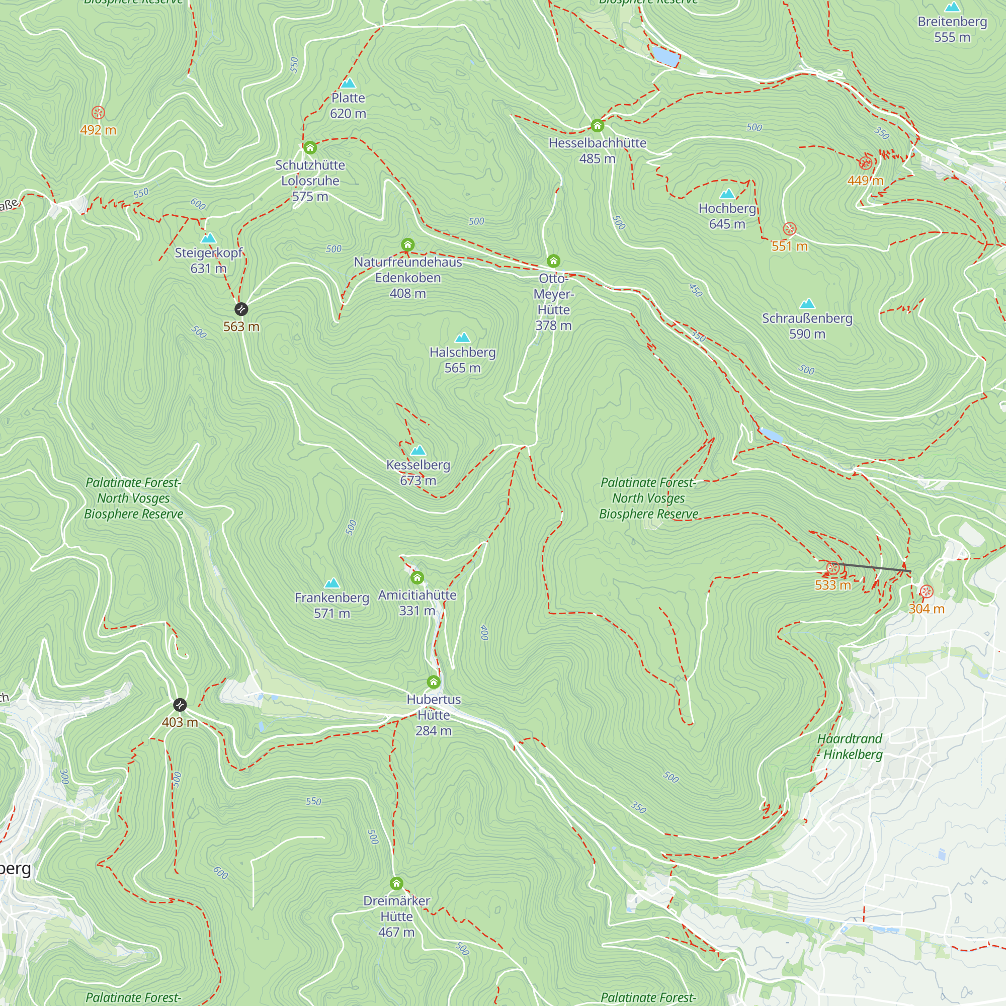 Nello-Hütte map