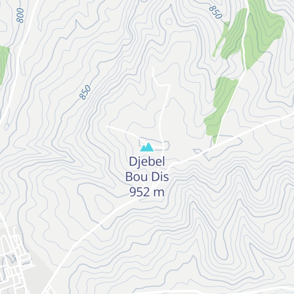 Map of Djebel Bou Dis
