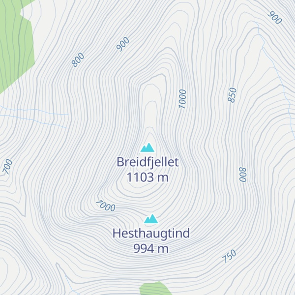 Map of Breidfjellet