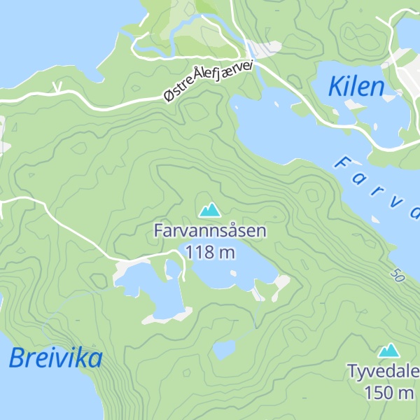 Map of Farvannsåsen