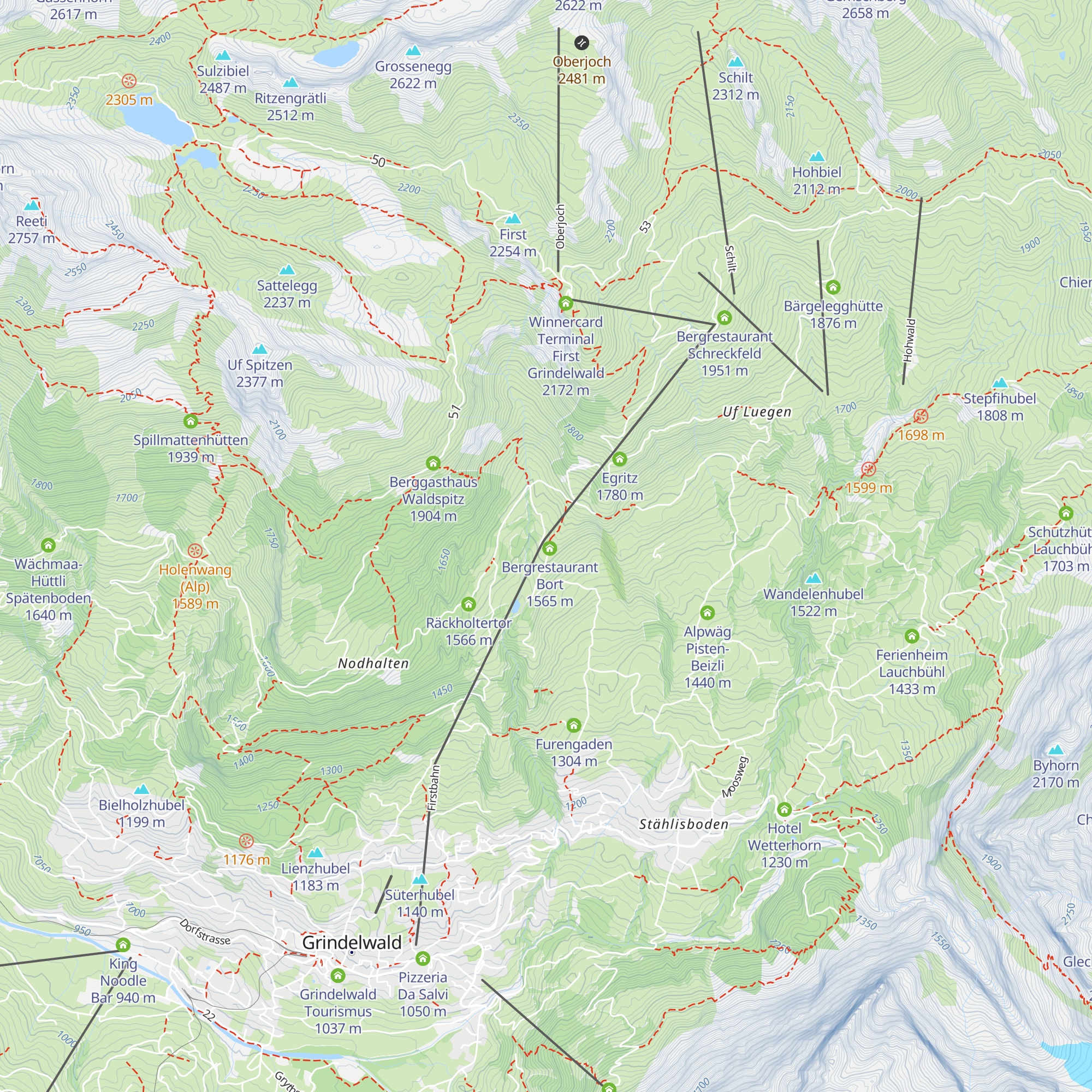 Chuestall map