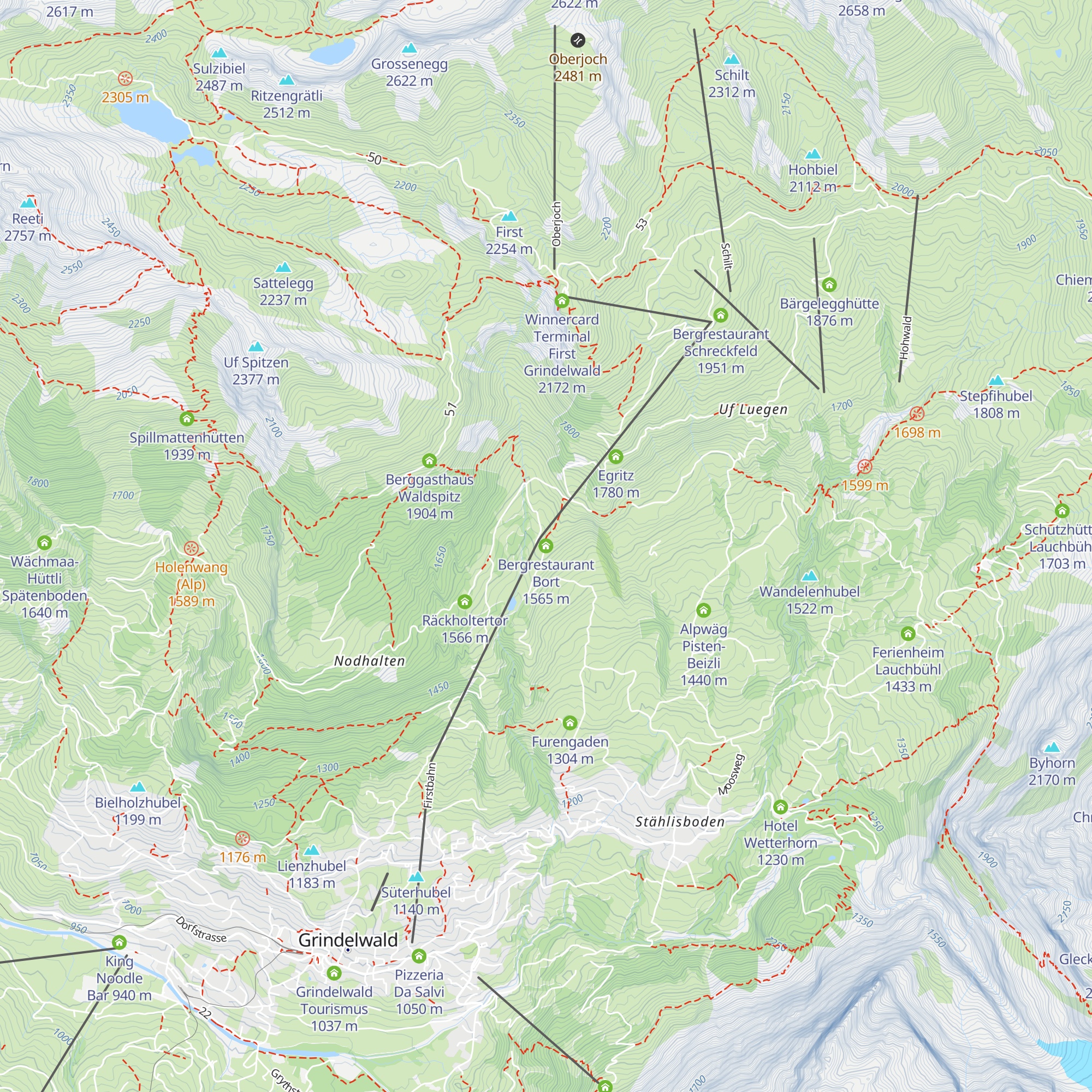 Bergrestaurant Bort map