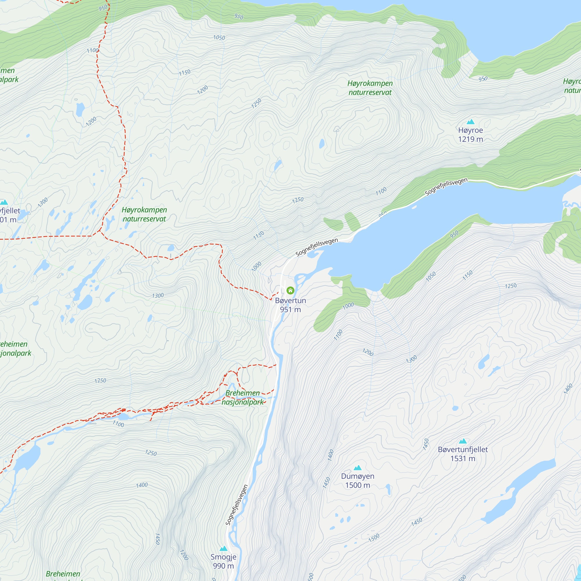 Bøvertun map