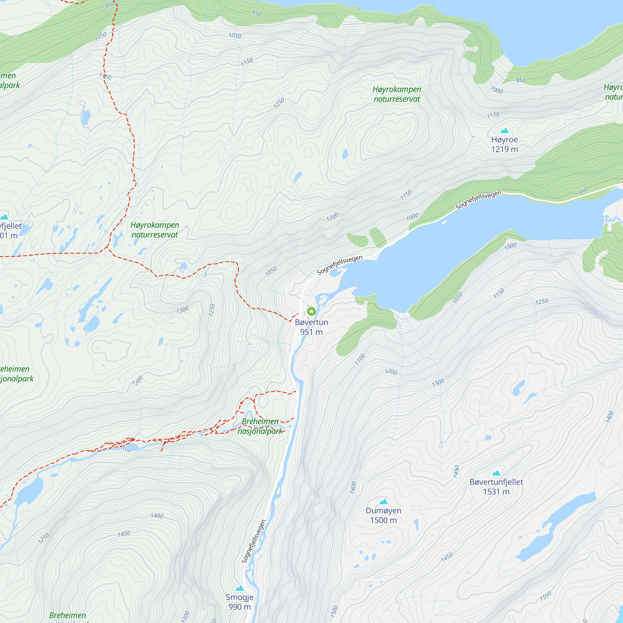 Bøvertun map