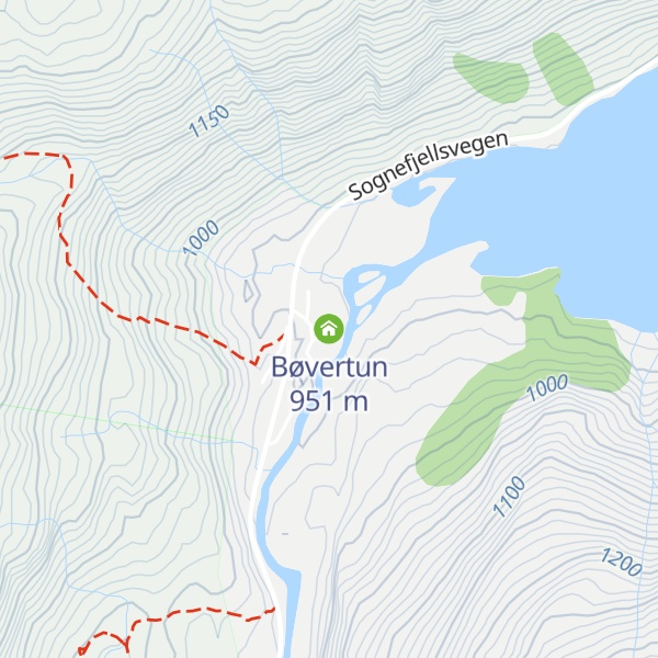 Map of Bøvertun