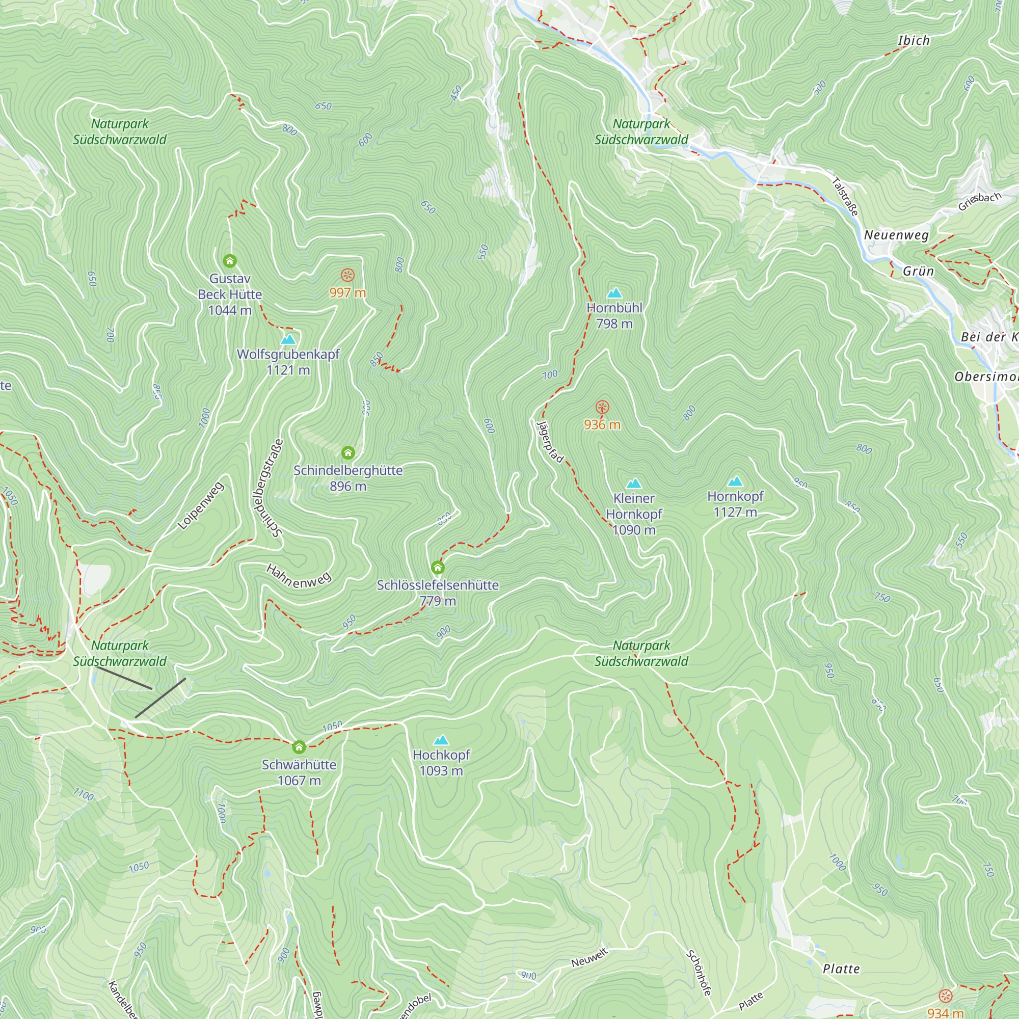 Wald Heil Hütte map