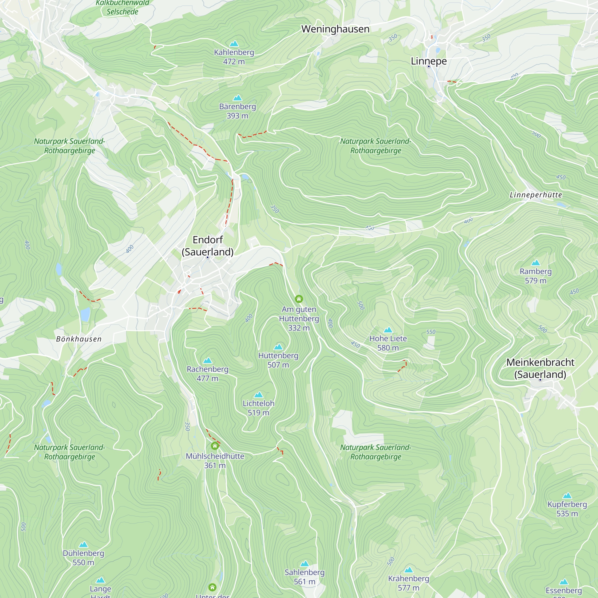 Am guten Hüttenberg map