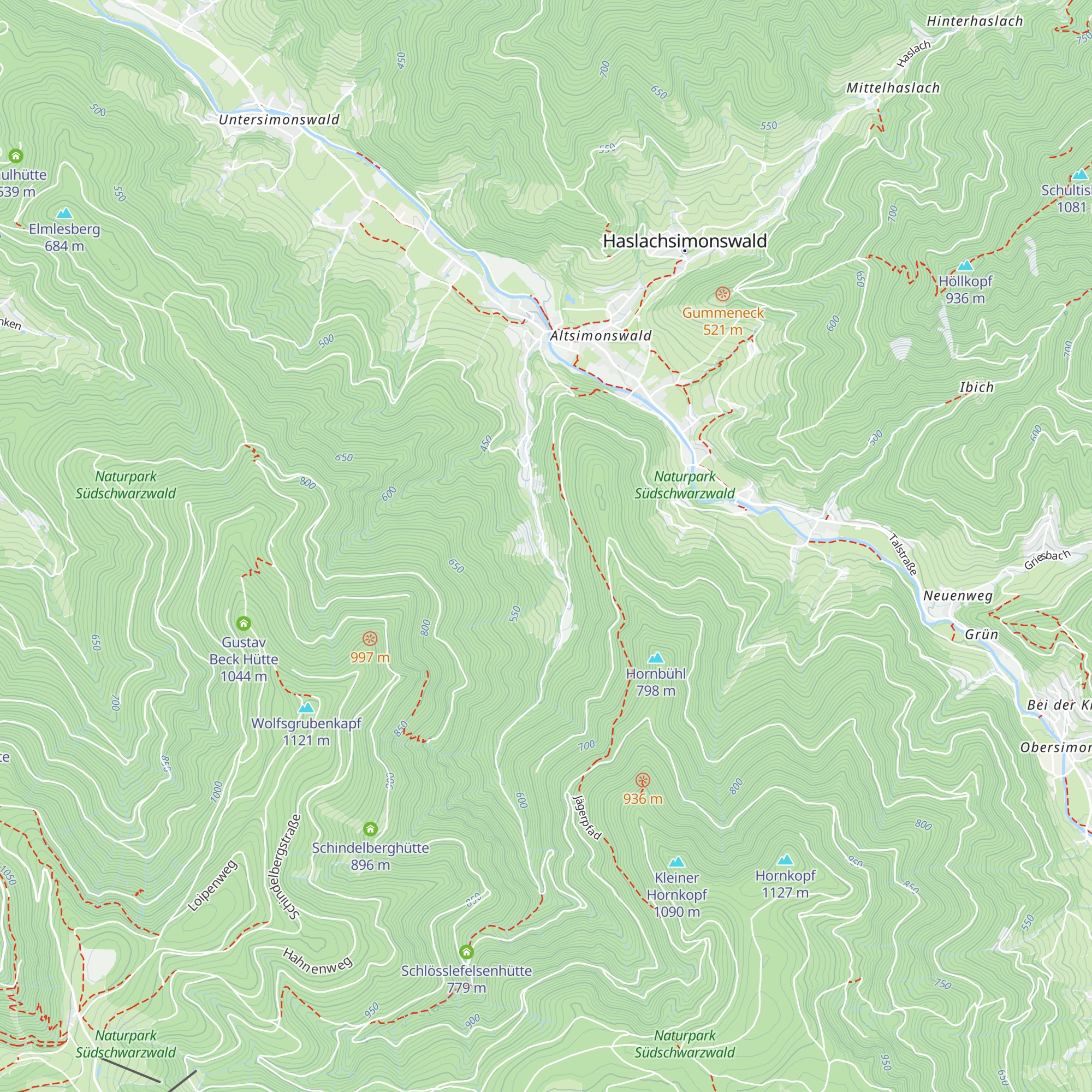 Hüttenbauernhof map