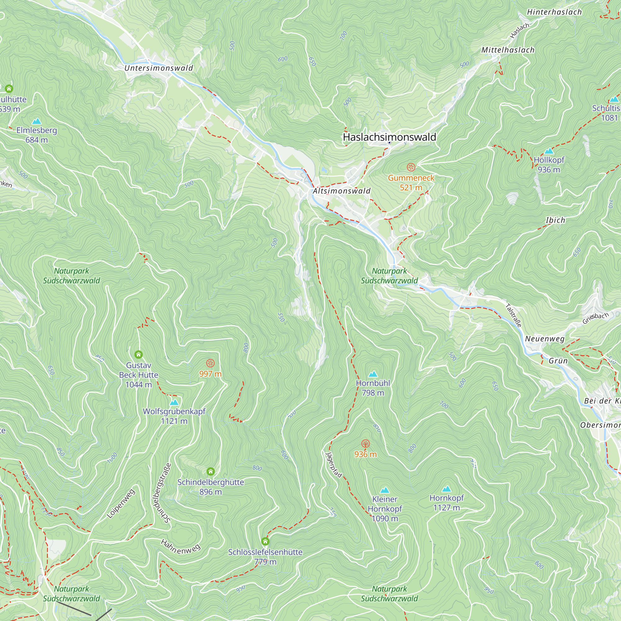 Hüttenbauernhof map