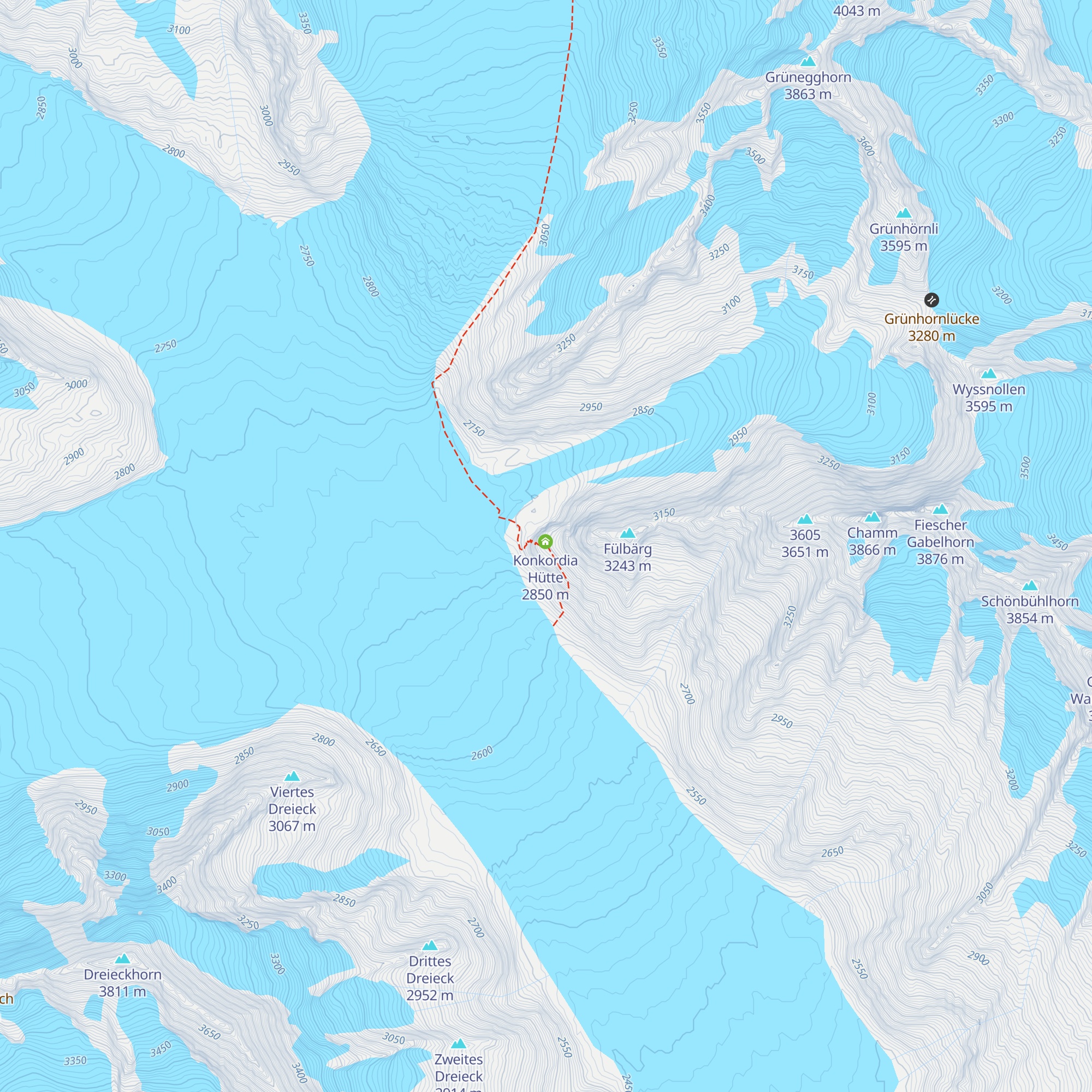 Haslerhütte map