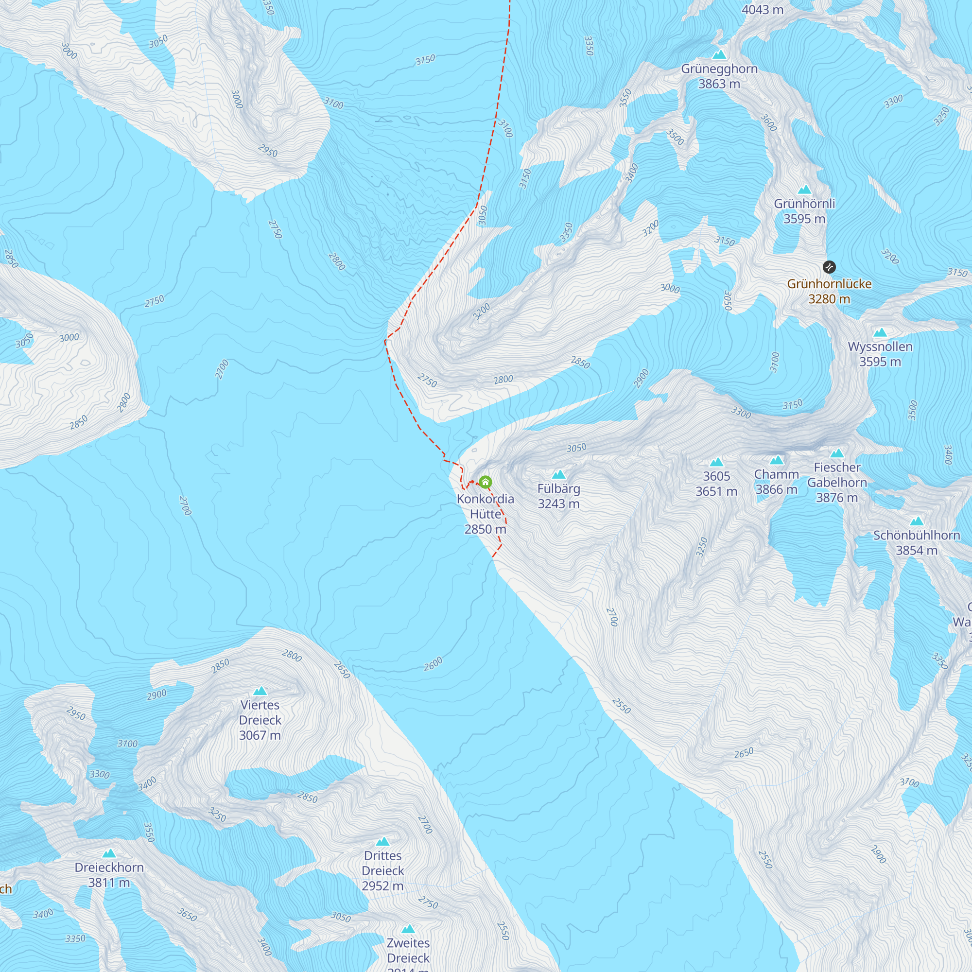 Haslerhütte map