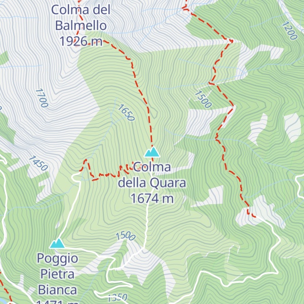 Map of Colma della Quara
