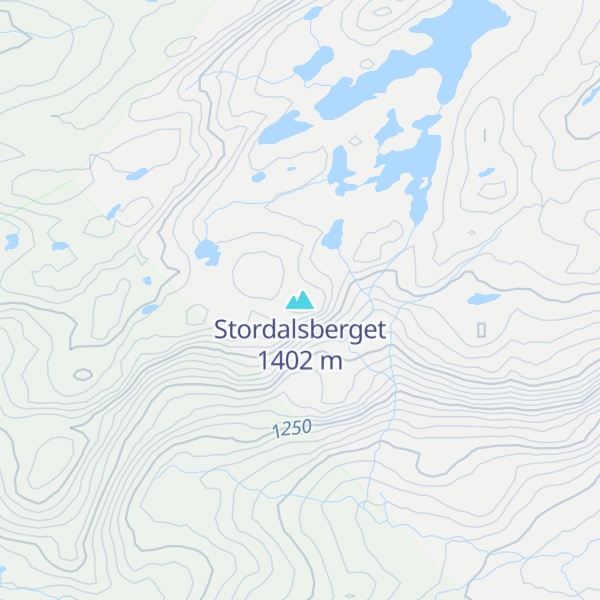 Map of Stordalsberget