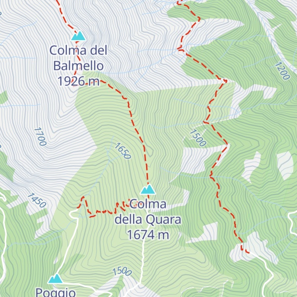 Map of Piana del Calcinone