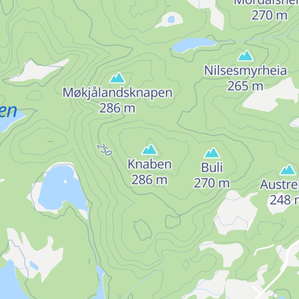 Map of Knaben