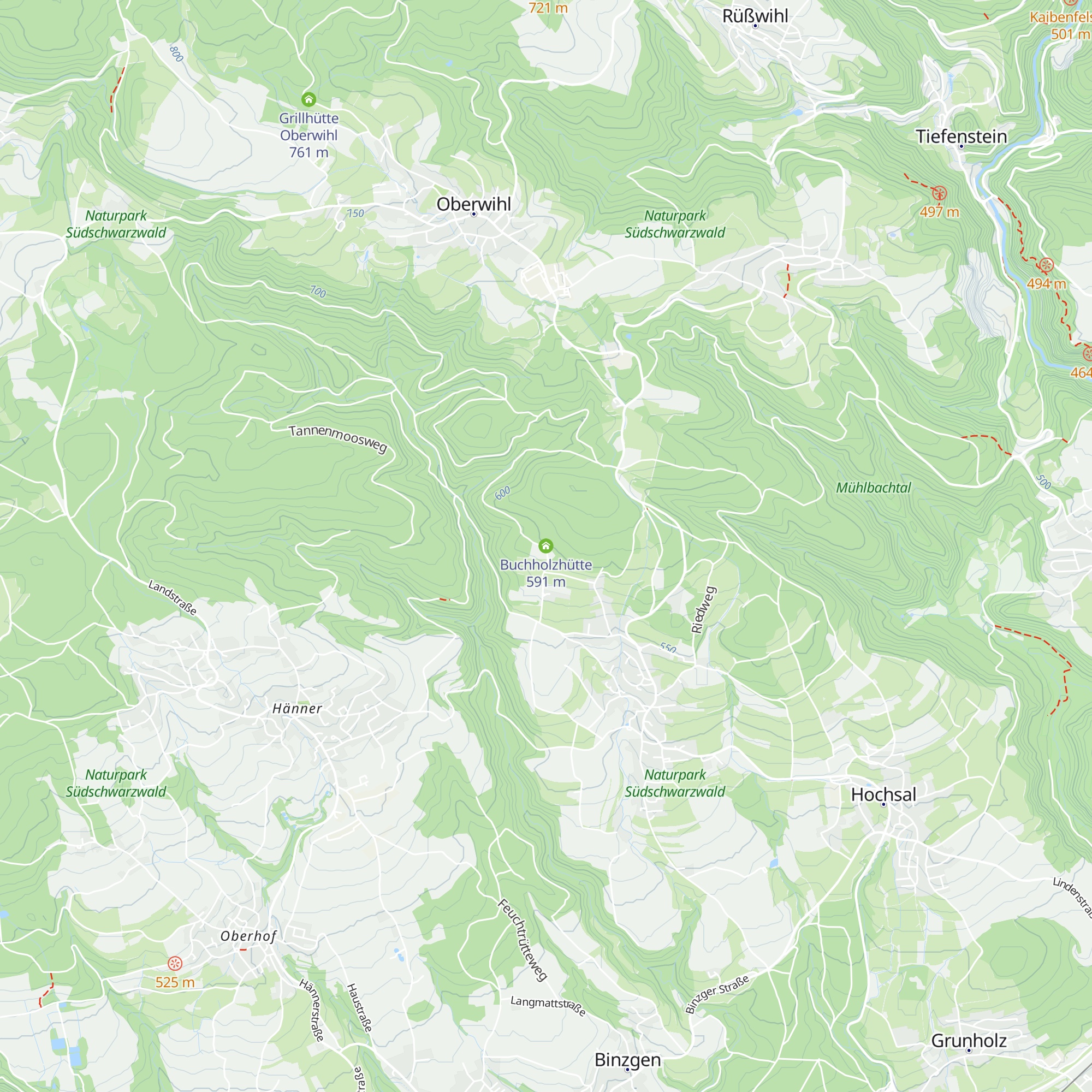 Buchholzhütte map